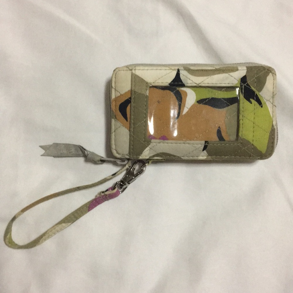 Vera Bradley fold & zip wristlet